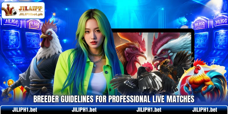 Breeder guidelines for professional live matches