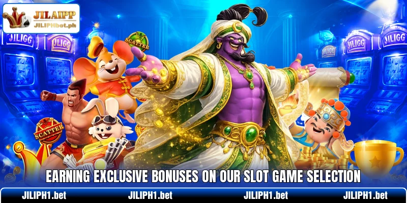 Earning exclusive bonuses on our slot game selection