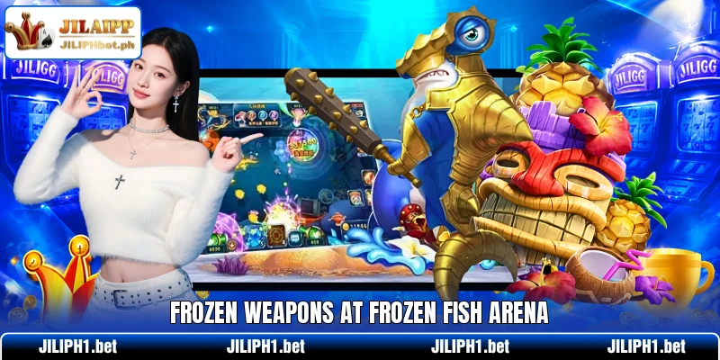 Frozen weapons at Frozen Fish Arena