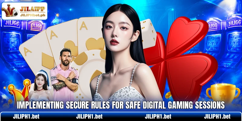 Implementing secure rules for safe digital gaming sessions