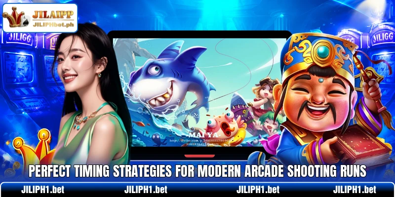 Perfect timing strategies for modern arcade shooting runs