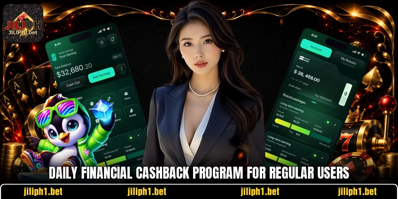 Daily financial cashback program for regular users