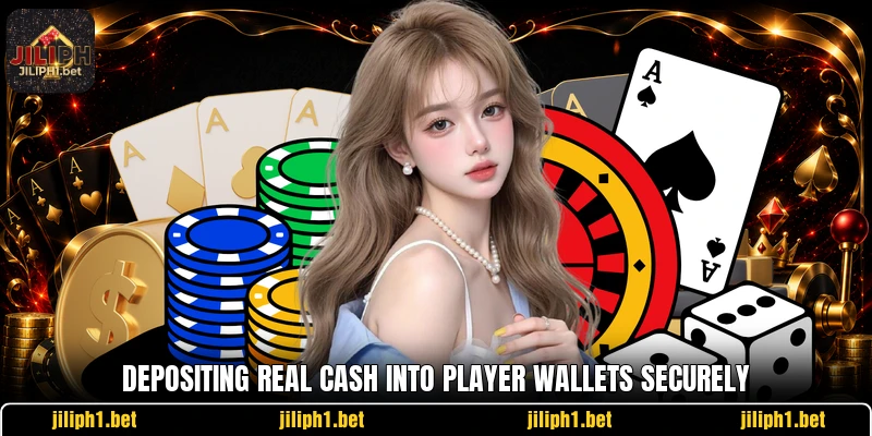 Depositing real cash into player wallets securely