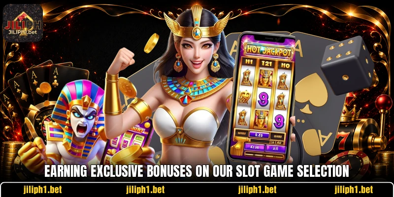 Earning exclusive bonuses on our slot game selection