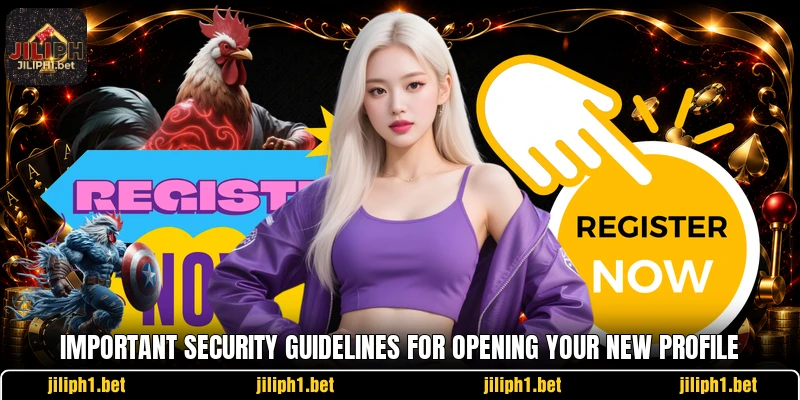 Important security guidelines for opening your new profile Important security guidelines for opening your new profile
