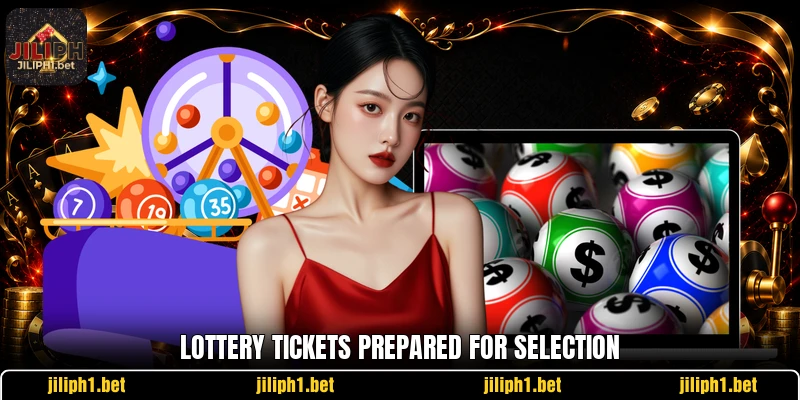 Lottery tickets prepared for selection